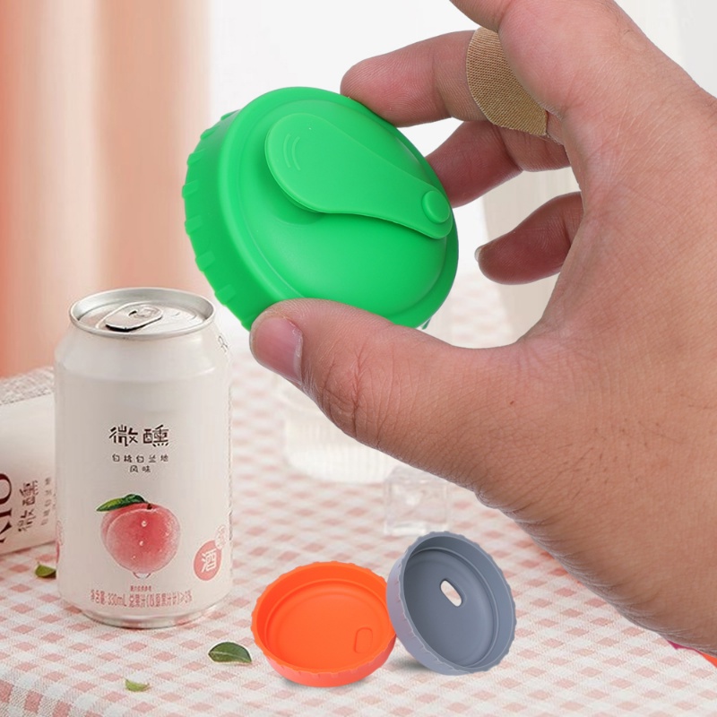 Tutup Segel Kaleng Soda Coke Silikon Food Grade/ Reusable Minuman Beer Dust-proof Cap Aksesoris Dapur