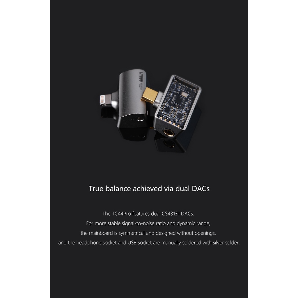 Ddhifi TC44Pro Lampu USB-C Generasi Ke 3 Ke Dongle DAC Seimbang 4.4mm Dual CS43131 DAC Chips