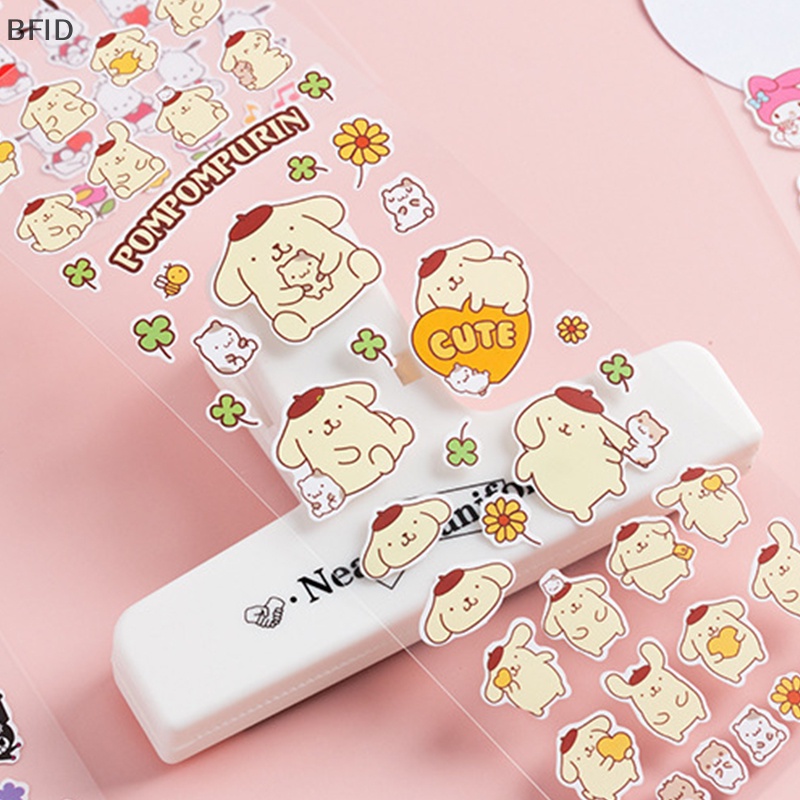 [BFID] 1pack Anime Hello Kitty Kartun Lucu DIY Akun Tangan Transparan Bronzing Dekorasi Sticker Pack Bahan Scrapbook Stiker [ID]