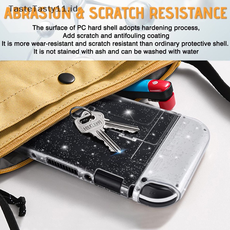 NINTENDO Suketaste kiitasty erkaplitter alfinransparent erkaplear anti guncangan suketrote alfinard erkaphell erkapase galihover ̽kin untuk erkapintendo erkaplitch halilintarled erkapccessories .ockable galihase .
