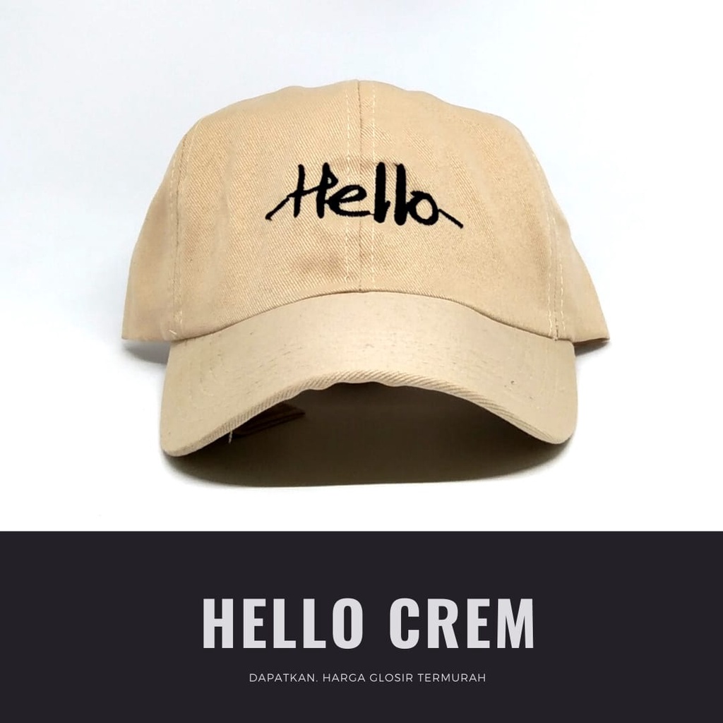 Topi Baseball HELLO Topi Baseball Topi Golf Topi Pria Topi Wanita