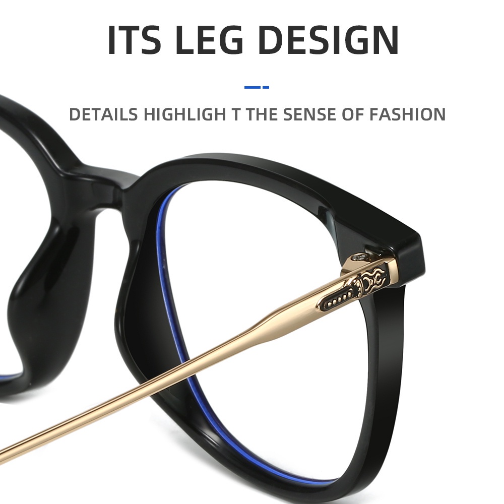 Viendo Kacamata Minus Photocromic Anti Radiasi Blueray Bluecromic Wanita Pria Cowok Korea TR90 Frame Antiradiasi Kecamata Sinar Matahari UV400 Potocromic Fotocromic Kaca Mata optik Komputer HP-7