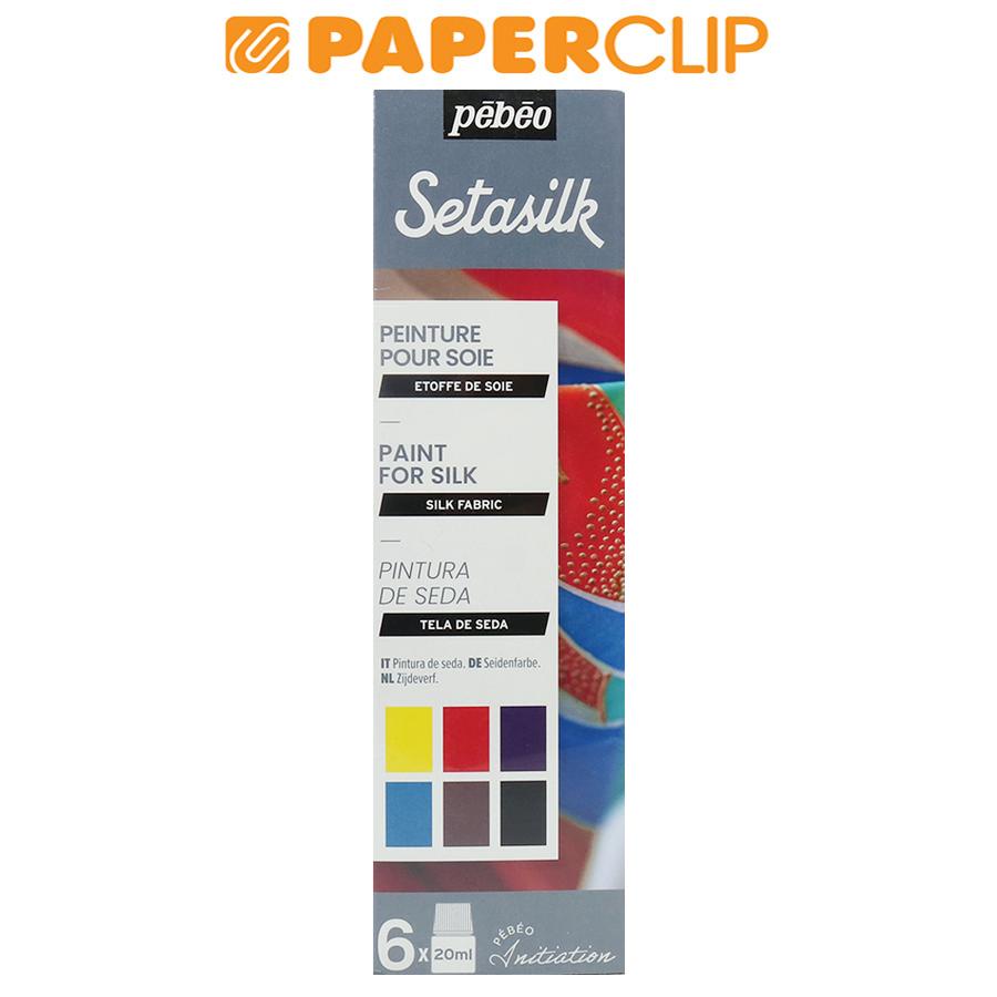 

PEBEO SETASILK FABRIC PAINT COLOR SET 6X20 756485