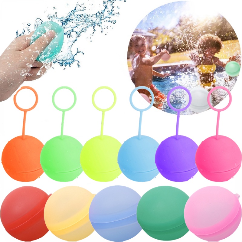 1pc Musim Panas Ourdoor Reusable Water Balls Water Balloons Bom Splash Balls Water Fight Balon Air Untuk Permainan Anak Mainan