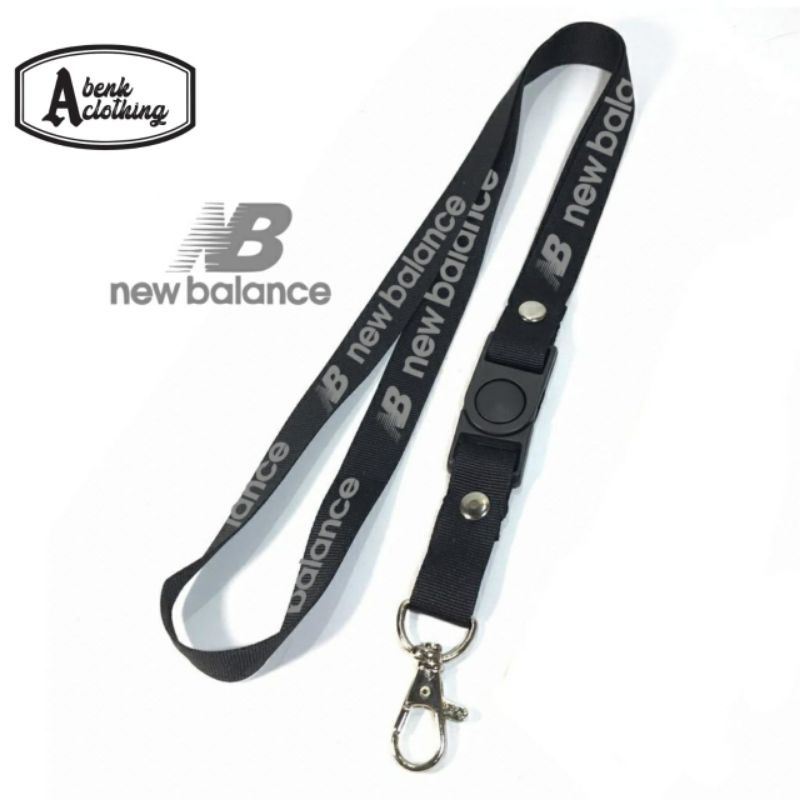 

TALI LANYARD NEW BALANCE GANTUNGAN KUNCI/GANTUNGAN ID CARD/GANTUNGAN HP/GANTUNGAN FLASHDISK hitam