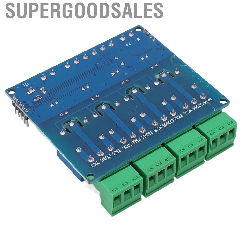 Supergoodsales 4 Channel Relay Module  Opto Isolation Board Less Interference Easy Connection Fault Tolerant for PLC Controller