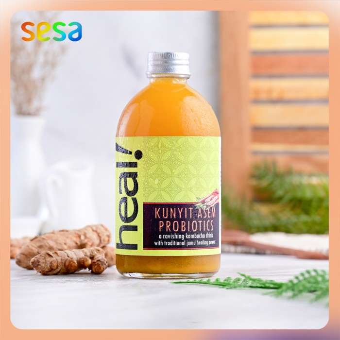 

HEAL Kombucha Kunyit Asem Probiotics 370ml - Minuman Sehat Fermentasi