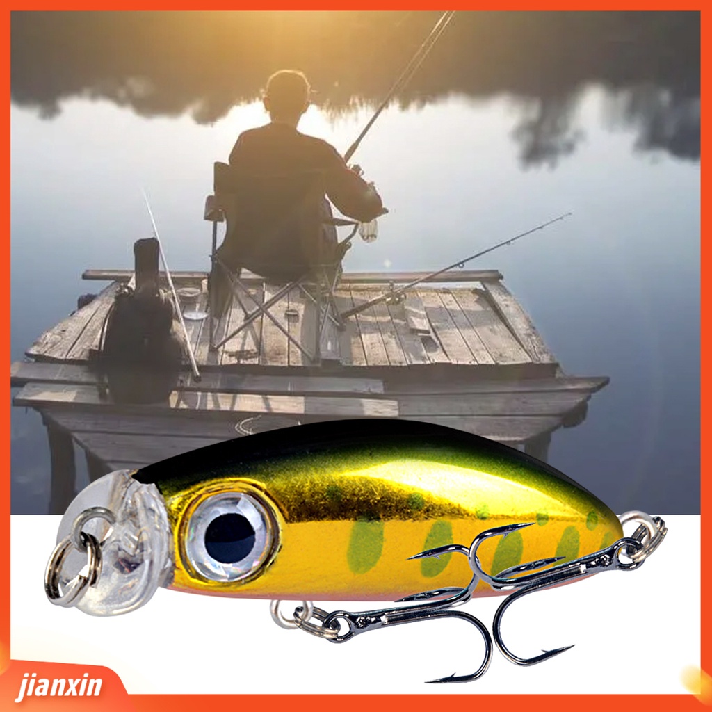 (In Stock) 4.3CM /2.5G Umpan Ikan Kecil Tenggelam Jauh Membuang Simulasi Warna Cerah Mata 3D Menarik Ikan Kebisingan Hidup Bola Umpan Palsu Aksesori Memancing