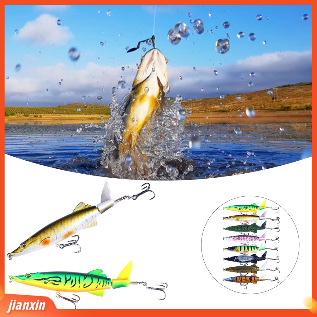 (In Stock) 13cm /16g Umpan Pancing Plastik Umpan Buaya Buatan Dengan Kait Treble Tajam Untuk Memancing