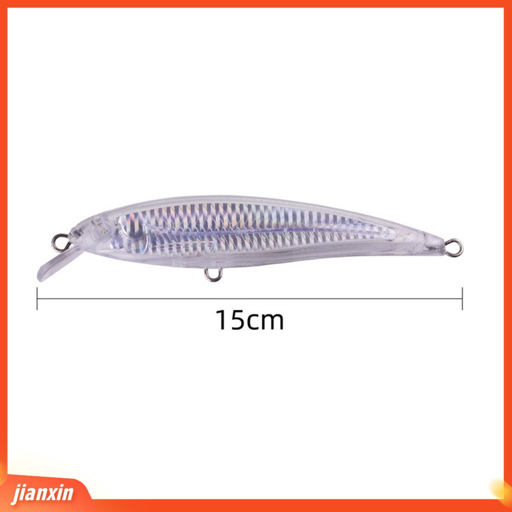 (In Stock) 15cm 38g Umpan Pancing Yang Belum Dicat Bentuk Realistis Membuang Jauh Umur Panjang Umur Pemikat Pancing Buatan Untuk Angling