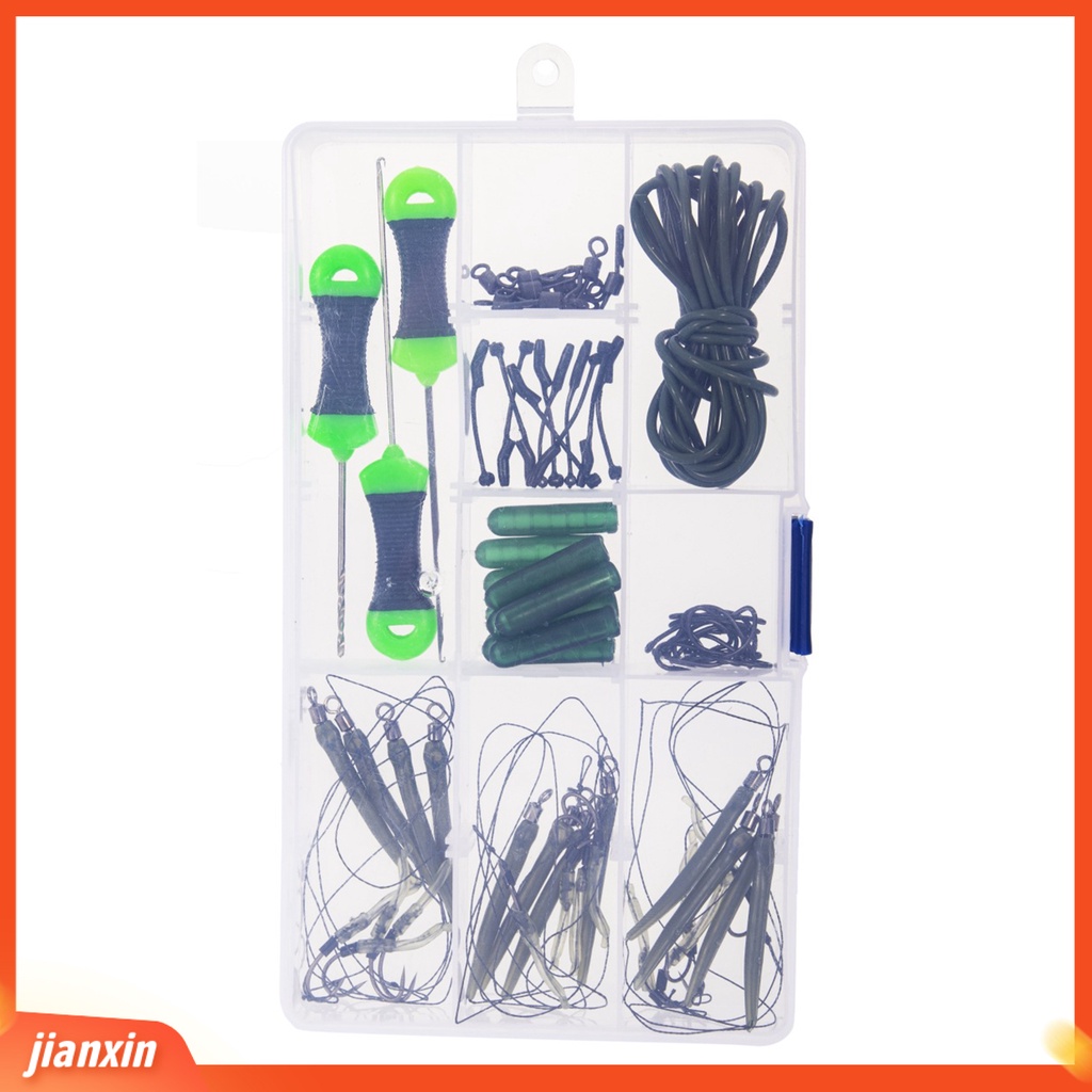 (In Stock) 1set Set Pengumpan Memancing Ukuran Kecil Unbreakable Angling PE Braided Line 62Pcs Eropa Memancing Umpan Cocok Untuk Memancing Di Luar Ruangan