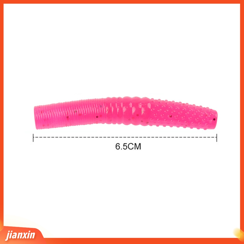 (In Stock) 10Pcs 6.5cm /4g Umpan Umpan Simulasi Menggoda Elastisitas Tinggi Tahan Gigit Angling TPR Tongkat Cacing Mengambang Umpan Lembut Memancing Luar Ruangan