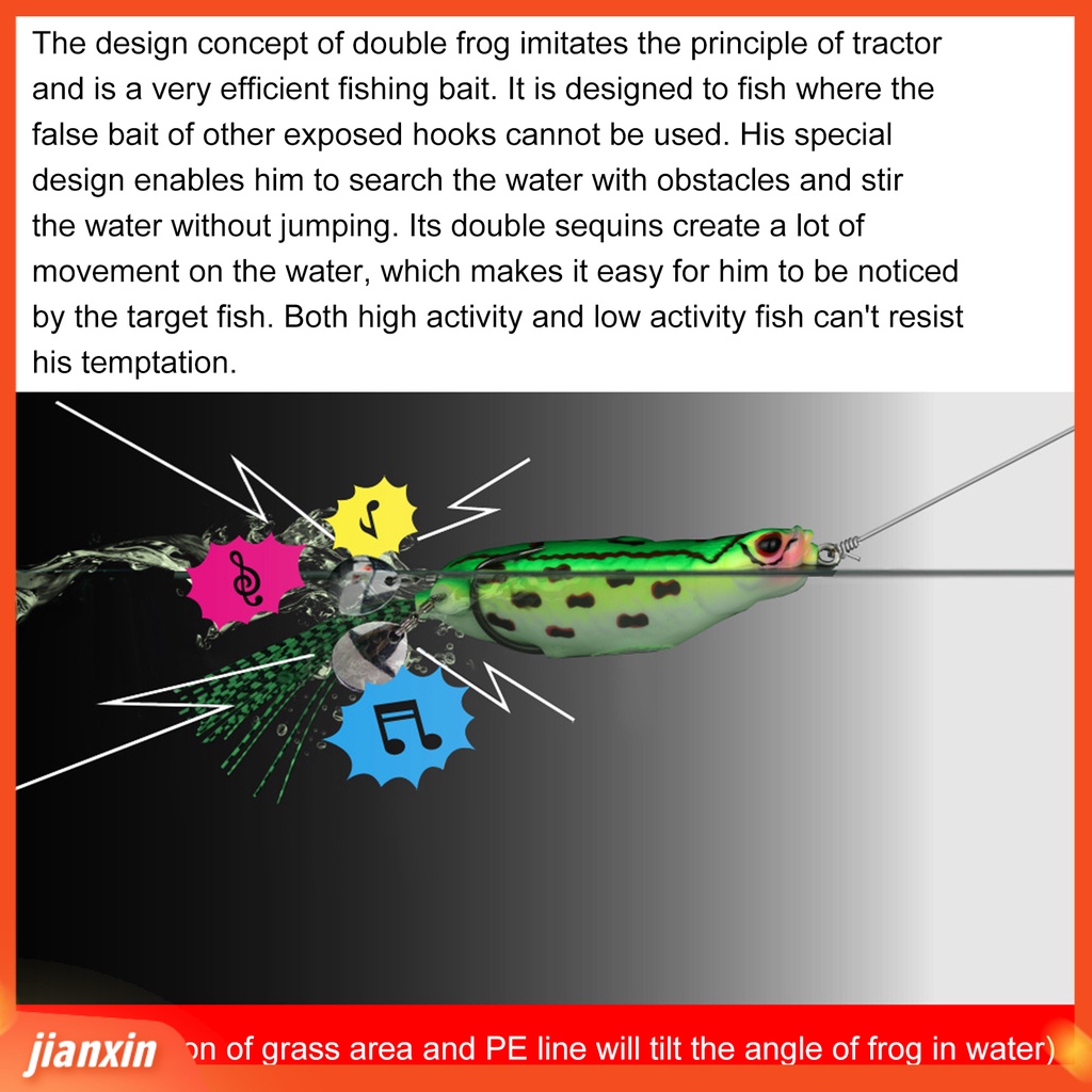 (In Stock) 9cm /25g Silikon Umpan Kodok Besar Warna-Warni Irisan Ganda Payet Lembut Buatan Umpan Katak Memancing Aksesori