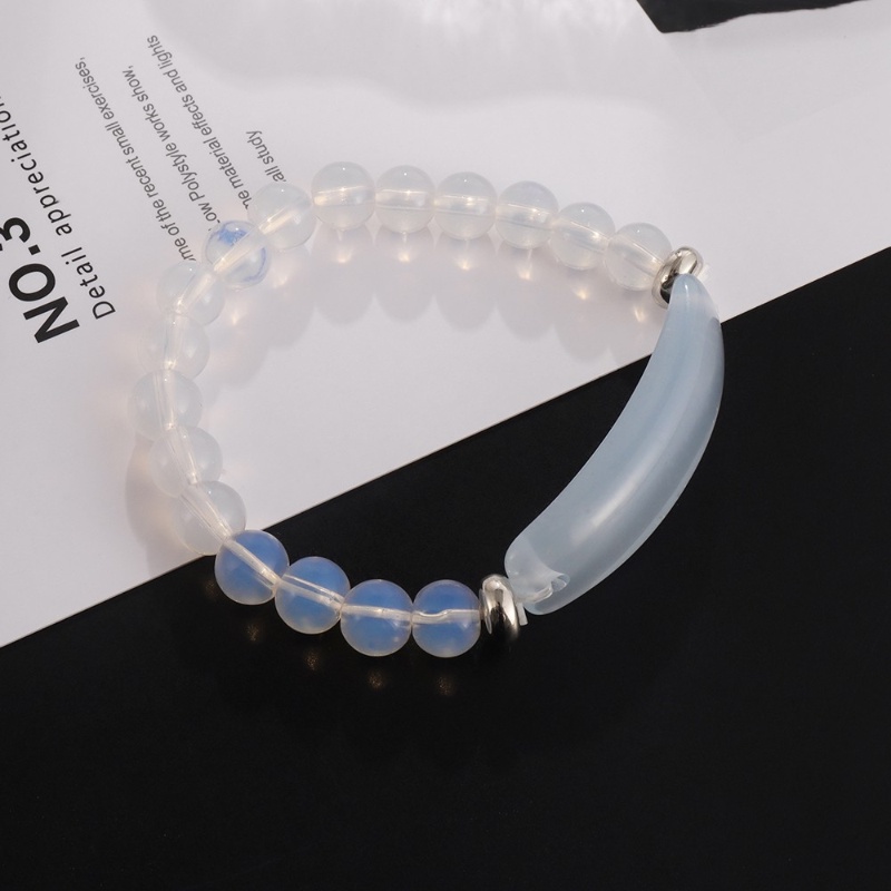 Fashion Wanita Manik-Manik Kristal Buatan Tangan Gelang Elastis Hip Hop Rock Perhiasan Aksesoris