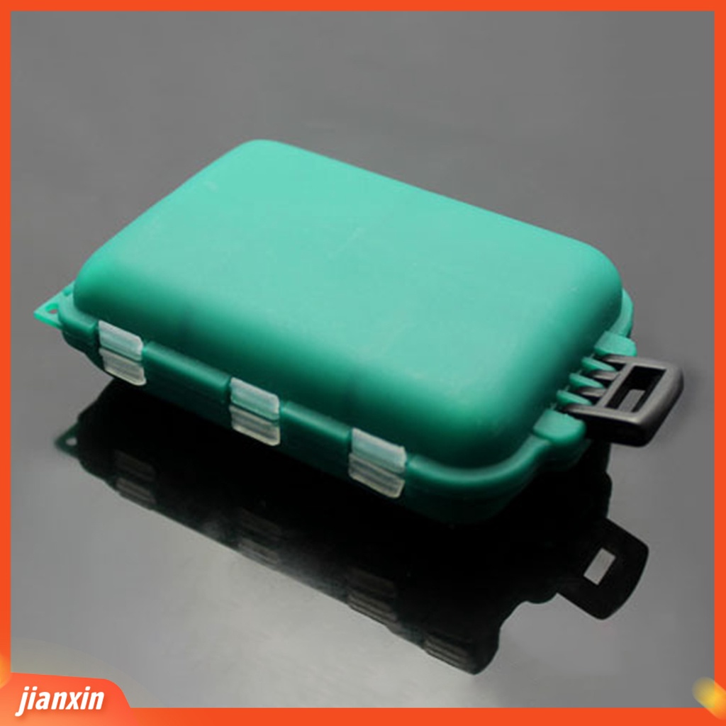 (In Stock) 10kompartemen Kotak Kait Sendok Umpan Pancing Mini Gadget Case Tackle Aksesori