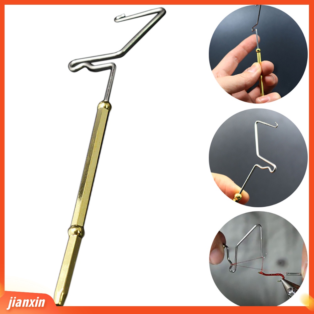 (In Stock) Alat Pancing Luar Umpan Fly Tying Tools Rotary Whip Finisher Hitch Knot Flies