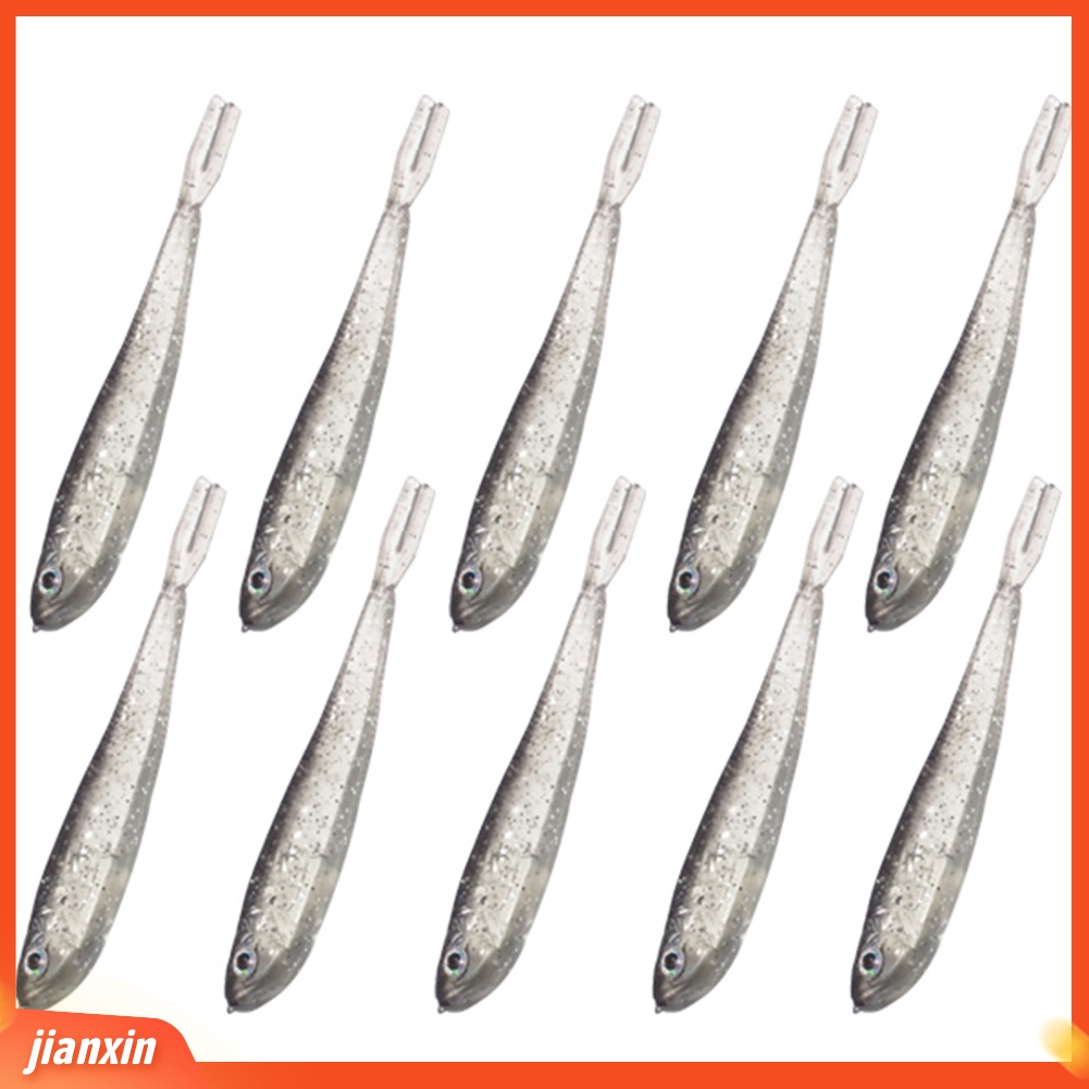 (In Stock) 10Pcs /Set 7.5cm Memancing Buatan Lembut Manusia Hidup Umpan Wobbler Fish Bait Tackle