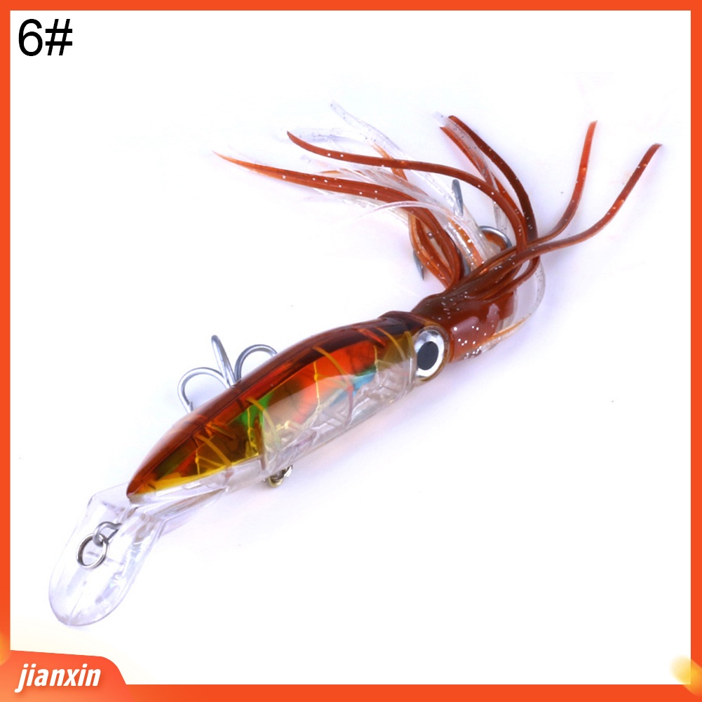 (In Stock) Simulasi Memancing Gurita Manusia Hidup Buatan Lembut Tajam Lure Hooks Bait Tackle