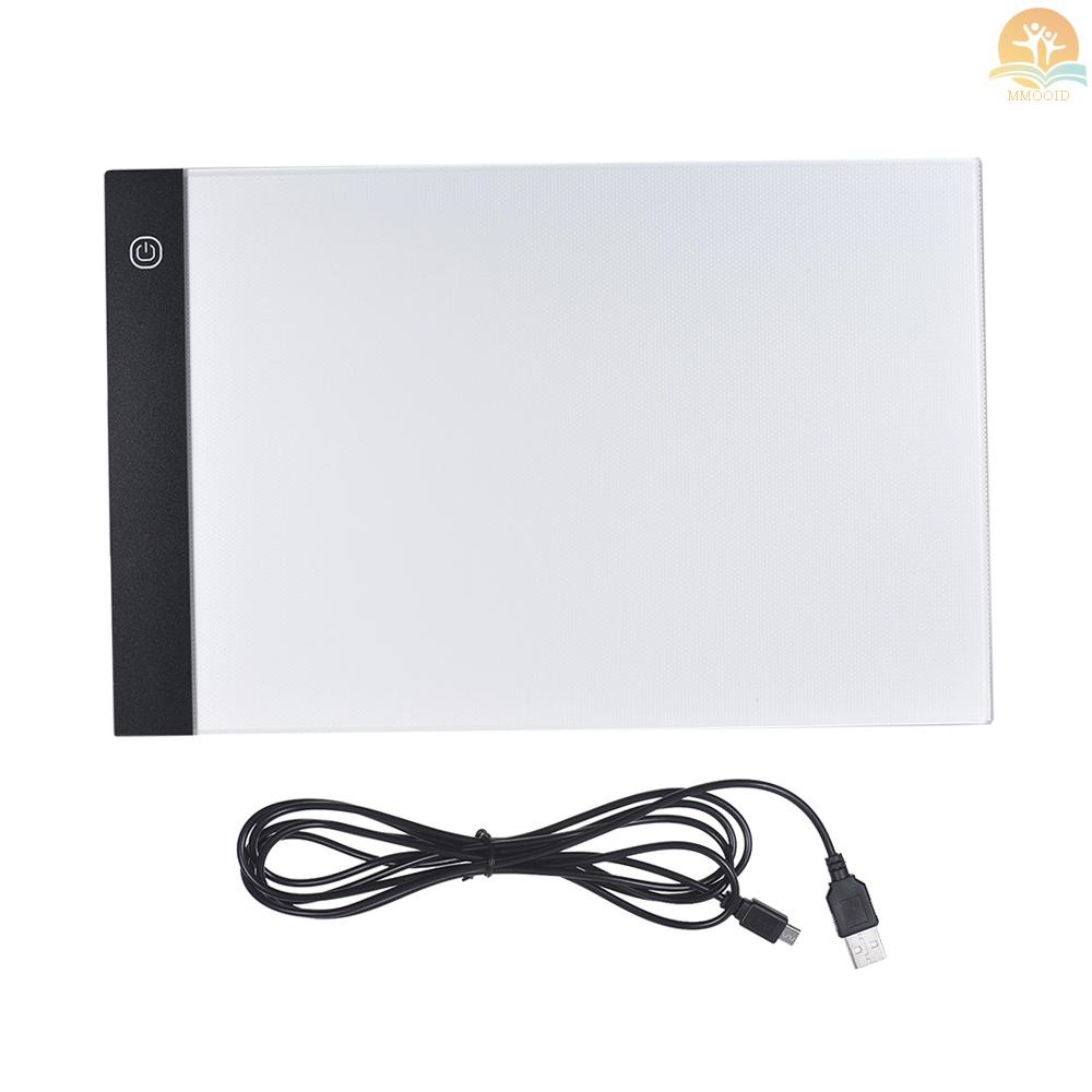 In Stock A4 Ukuran Ultra-Tipis Lampu LED Pad Kotak Lukisan Kalkir Panel Copyboard Tenaga USB 3tingkat Kecerahan Yang Dapat Disesuaikan Untuk Gambar Pensil Kalkir Tato Kartun