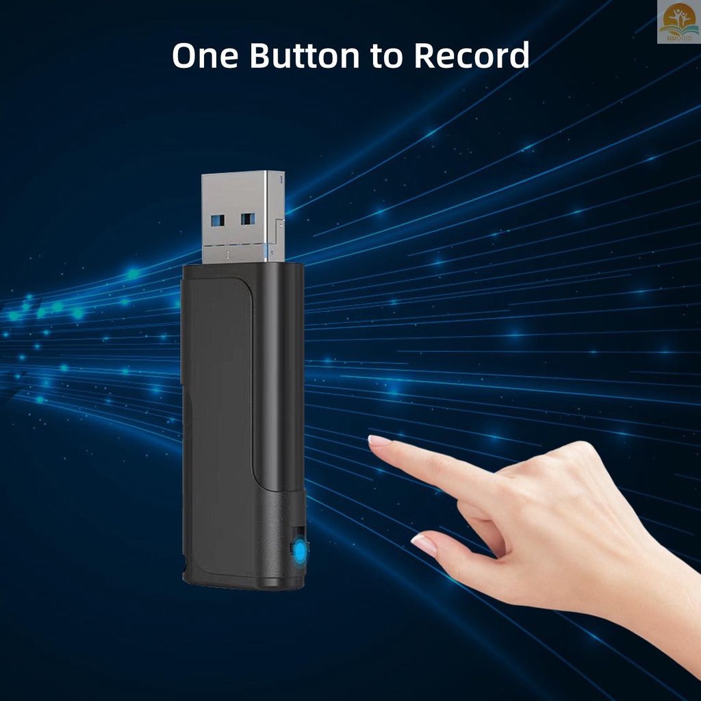 In Stock Perekam Suara Digital U-disk Flash Driver Suara Audio Dictaphone Aktif Perangkat Rekaman Kartu Penyimpanan 8G Profesional Dengan USB &amp; Antarmuka USB Mikro Untuk Kelas Kuliah