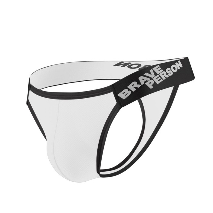 Celana Dalam Pria, Thong Pria - BRAVE PERSON - Celana Dalam Pria Sexy - Putih, L