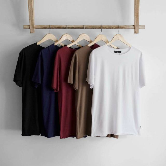 Nordhenbasic Raw Unfinished T-shirt Super Soft Cotton Pria