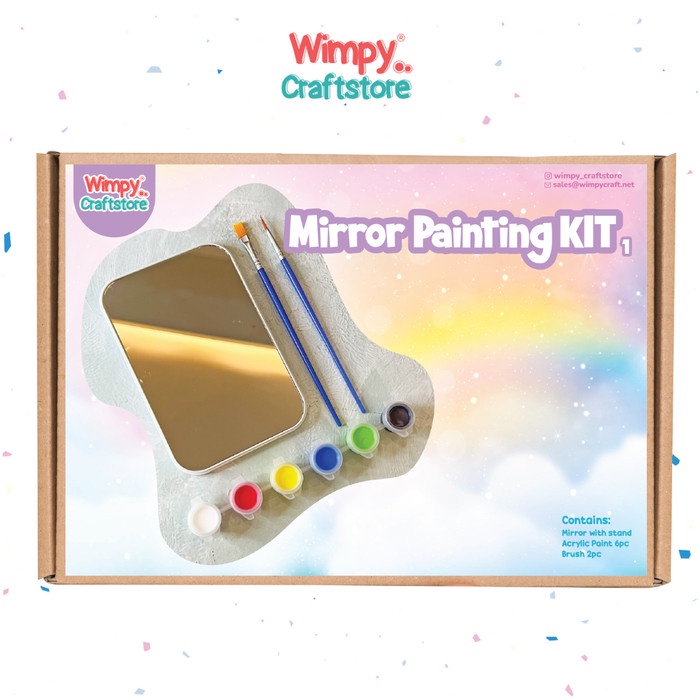 Wimpy Kit Mirror Painting KIT Paket Kerajinan Tangan Art KIT Painting KIT
