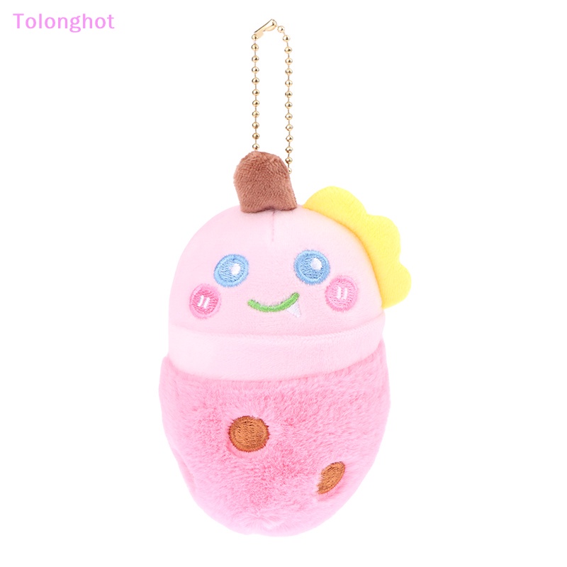 Tolonghot&gt; Panda Lucu Cangkir Teh Susu Mainan Mewah Kartun Liontin Boneka Lembut Gantungan Kunci Ransel Tas Mobil Key Ring Decor Kid Gift well