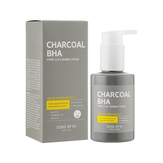 Some by Mi Charcoal BHA Pore Clay Bubble Mask 120gr | some by me pore clay