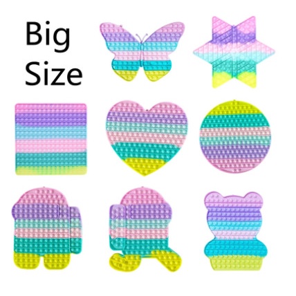 Jumbo Pop It Fidget Push Pop Bubble Macaron Color Tik Tok / TiktokToy - 20 AM