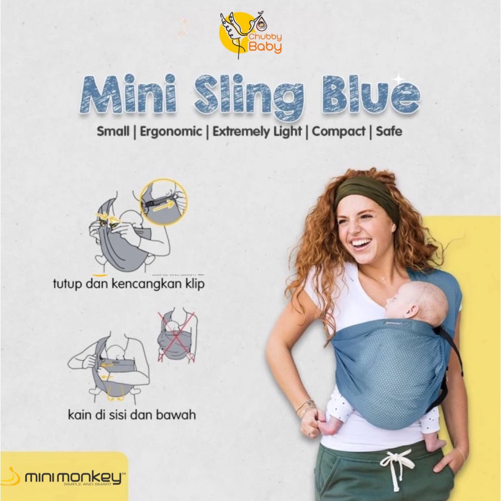 Mini Monkey - Mini Sling BLUE