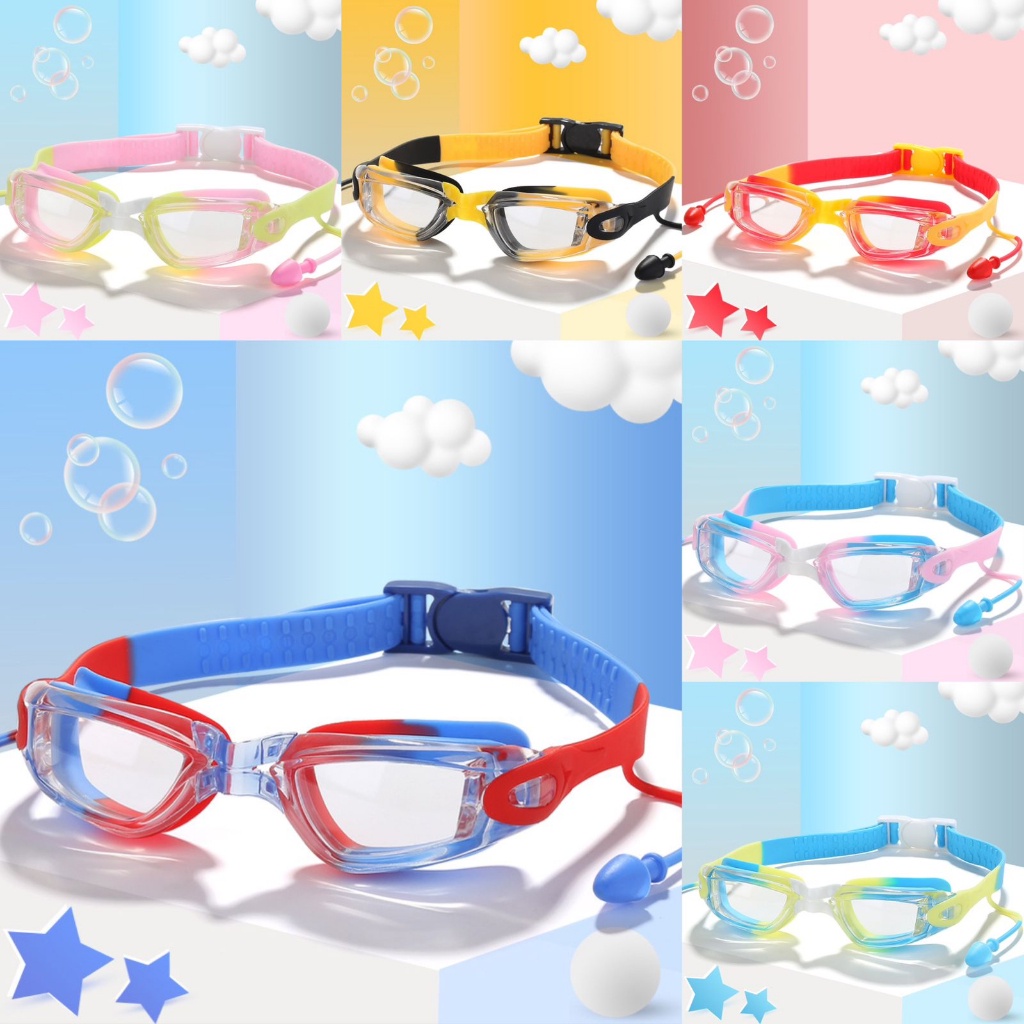 MYSWIMWEAR 234 - KACAMATA RENANG DENGAN KARET SILIKON EARTIP /KACAMATA BERENANG ANAK/KACAMATA RENANG