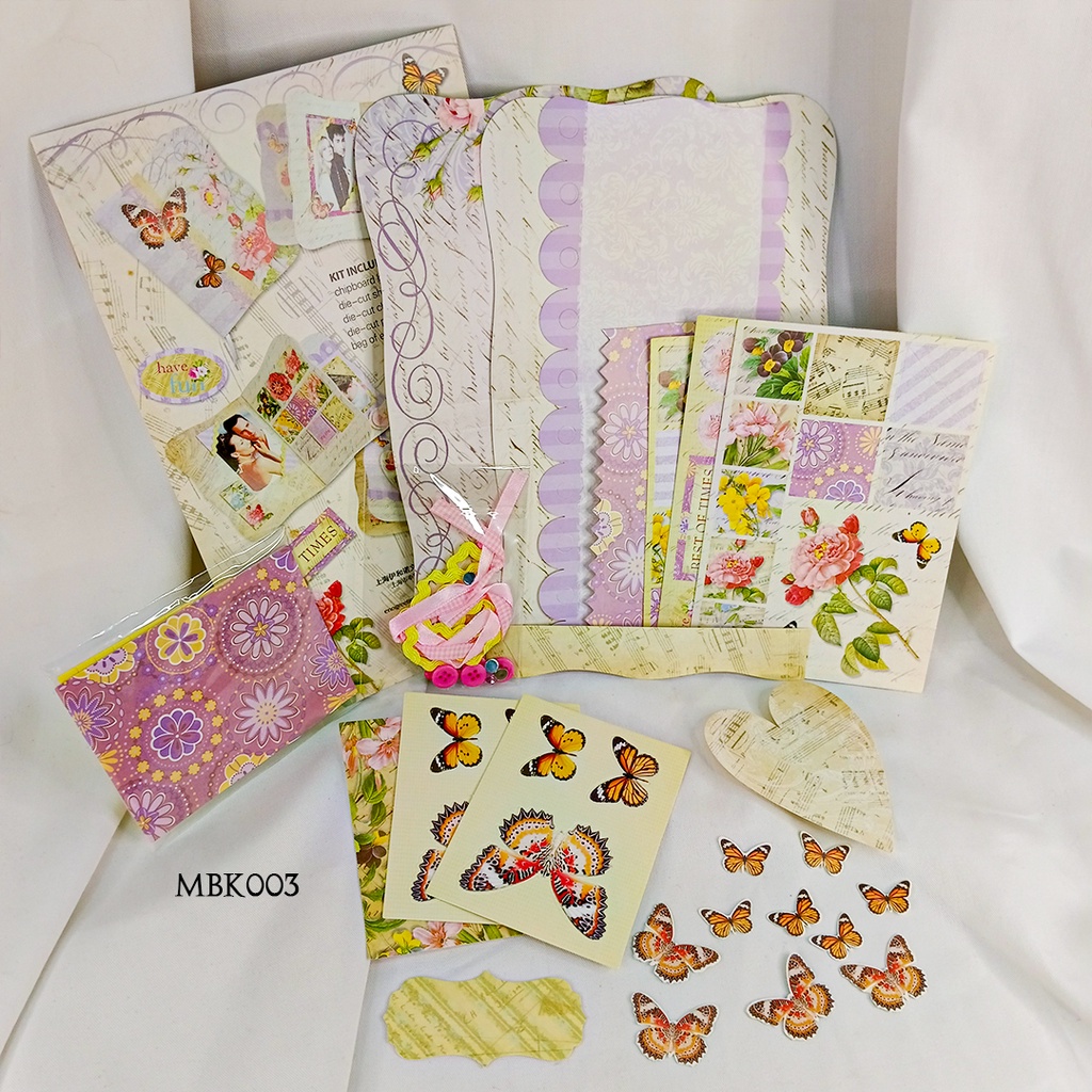 Journaling Paper Scrapbook Kit Kerajinan MBK005