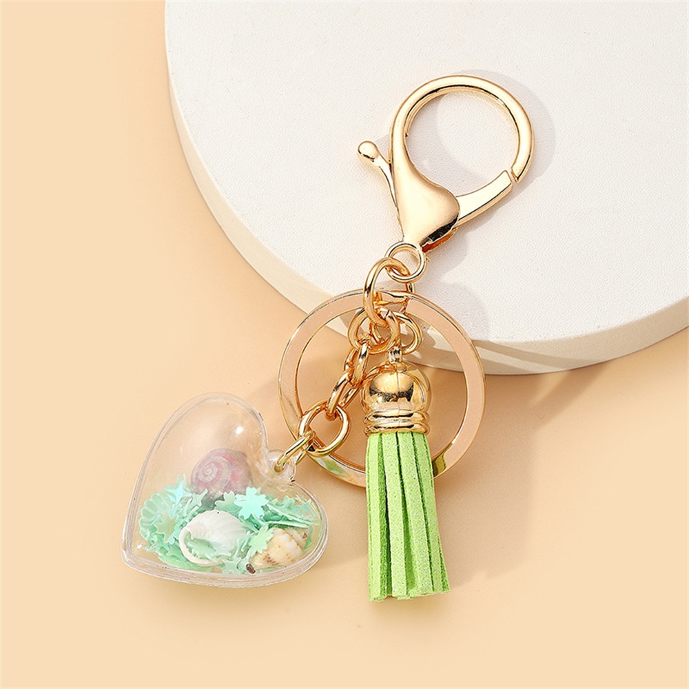 Trendy Payet Isi Hati Gantungan Kunci Sweet Tassel Keyrings Untuk Wanita Tas Lucu Pesona Ornamen Hadiah Pesta Souvenir Aksesoris