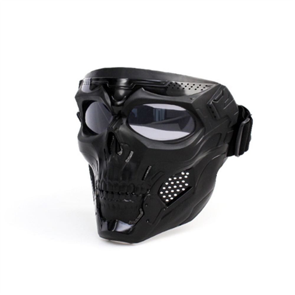 BABYBOZ - WOSPORT Masker Motor Topeng Airsoft Gun Full Face Skull MASK TENGKORAK PAINTBALL AIRSOFTGUN