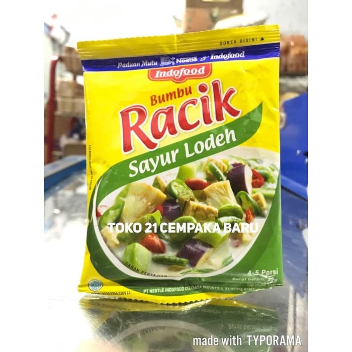 

Indofood Bumbu Racik SAYUR LODEH 1 bungkus