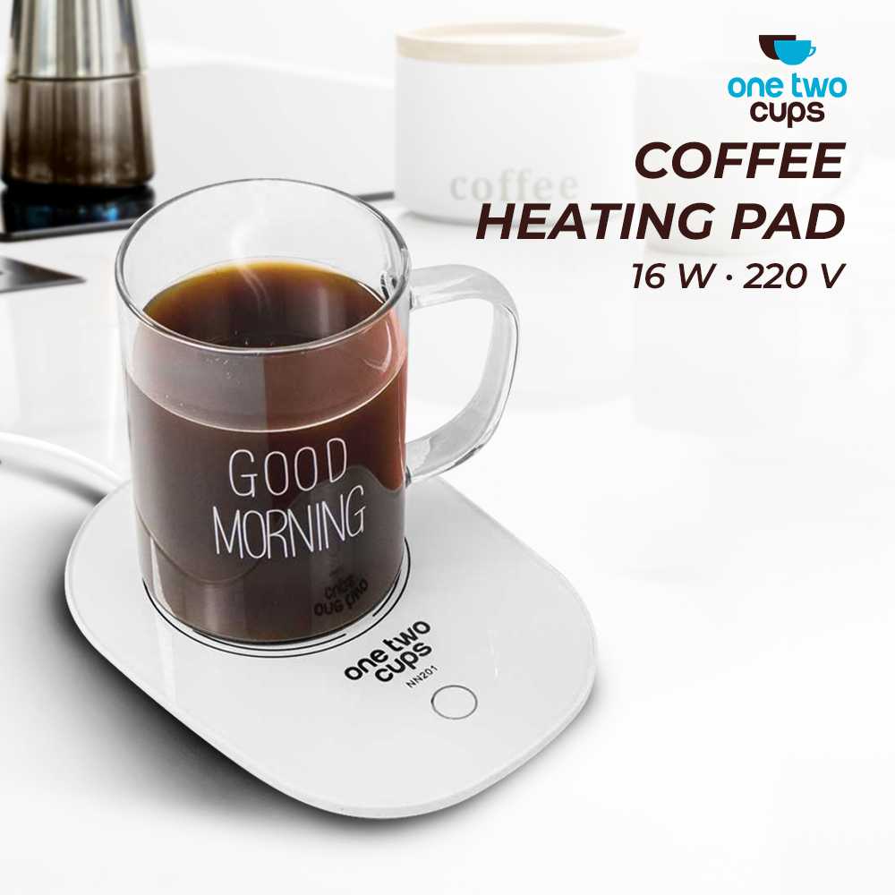 Tatakan Gelas Pemanas Air/ Coffee Cup Warmer Heating Pad Hemat Daya