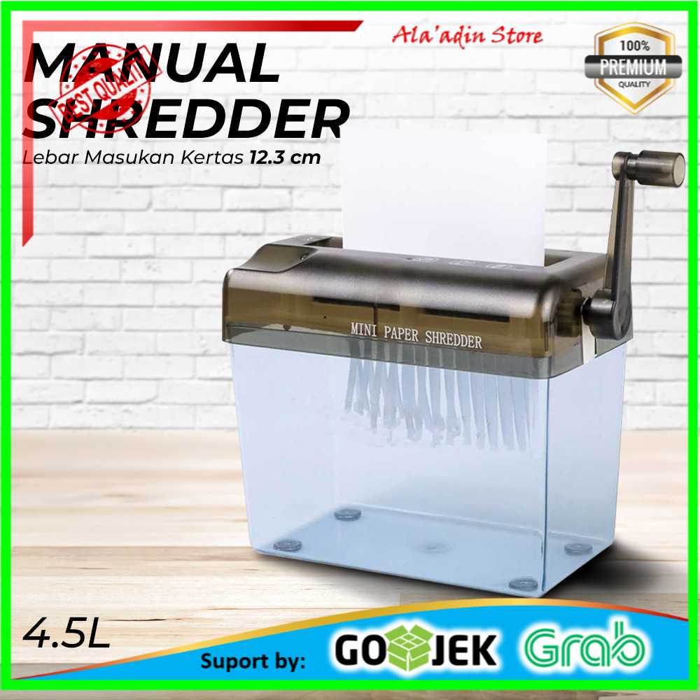

Penghancur Kertas Manual CD Card Paper Shredder 4.5L - WST-123