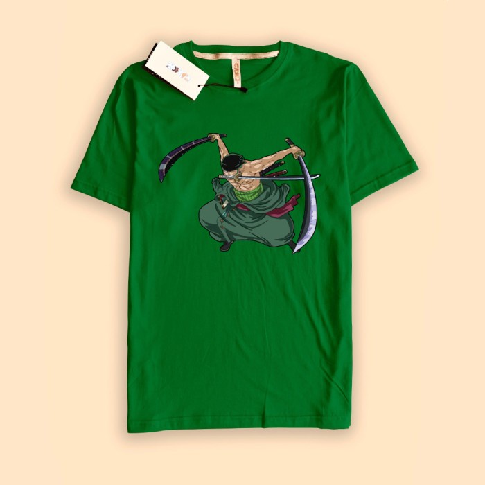 Kaos Baju Roronoa Zoro One Piece