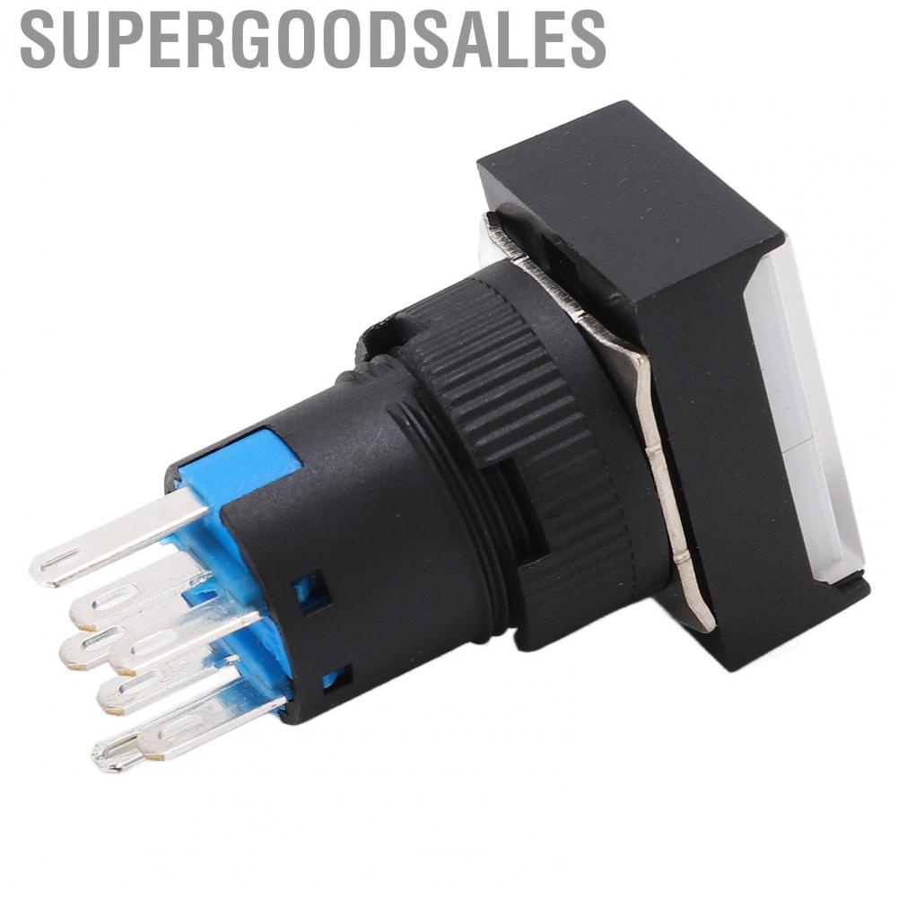 Supergoodsales Push Button Switch  Easy Installation 25pcs 5A Working Current Pushing Switches for Equipment