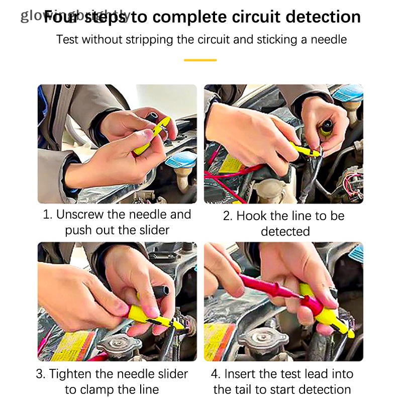 [glowingbrightly] 1pc auto line detector probe auto repair circuit multimeter pin Alat Pemeliharaan TFX