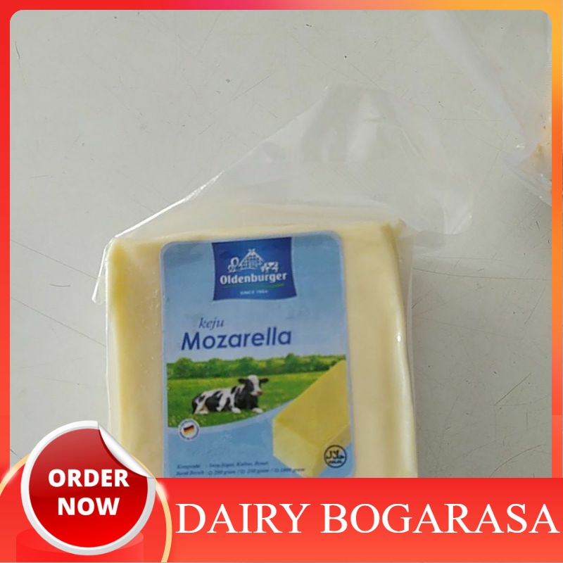 

Keju Mozarella Oldenburger 200 gram/Impor Halal Dari Jerman