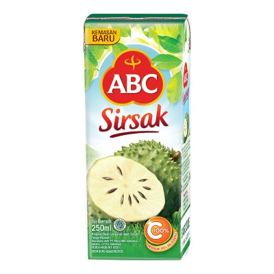 

Paket ABC Jus Sirsak 250 ml x 4 pcs