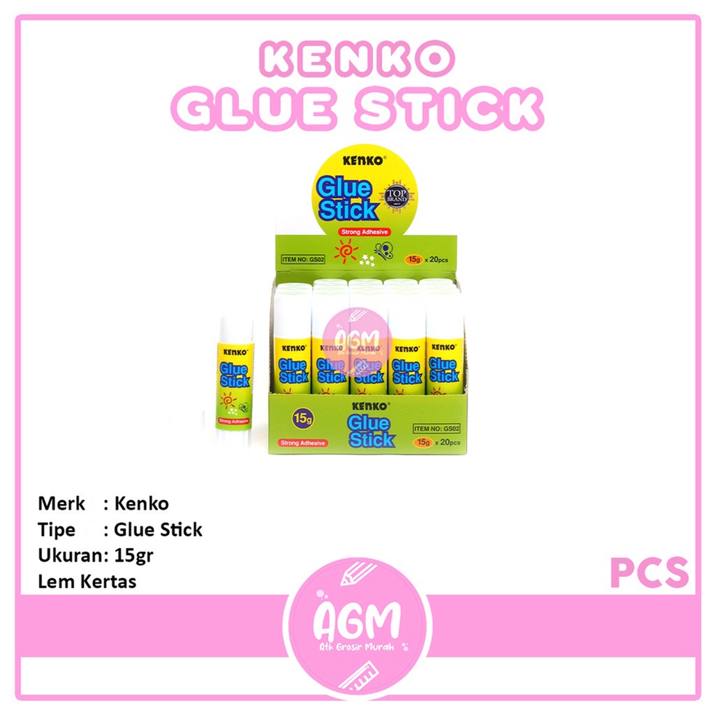 

KENKO - Glue Stick 15gr Lem Kertas Stick - Pcs