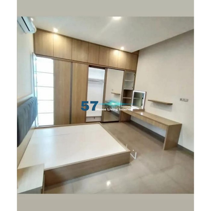 

Kamar Tidur Set Komplit Free Desain dan Ukur Bahan Multiplek HPL