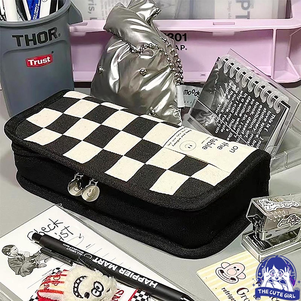 

tempat pensil alat tulis Jepang berkapasitas besar/kotak pensil Sederhana untuk Kapasitas Besar/tempat pensil aesthetic- Stazionario