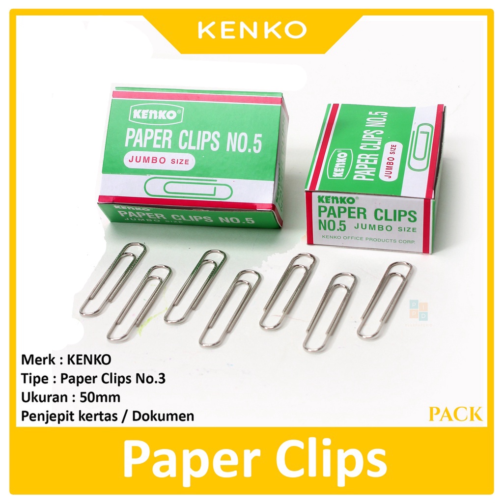 

KENKO - Paper Clip kertas No.5 - Pack