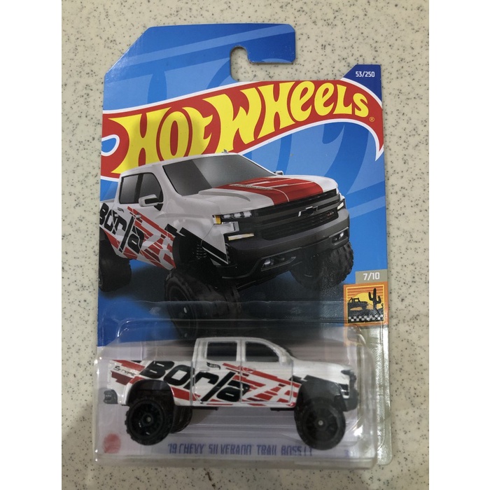 HOTWHEELS HW HOT WHEELS TRUCK 19 CHEVY SILVERADO TRAIL BOSS LT PUTIH MAINAN ANAK MOBIL MOBILAN KOLEK