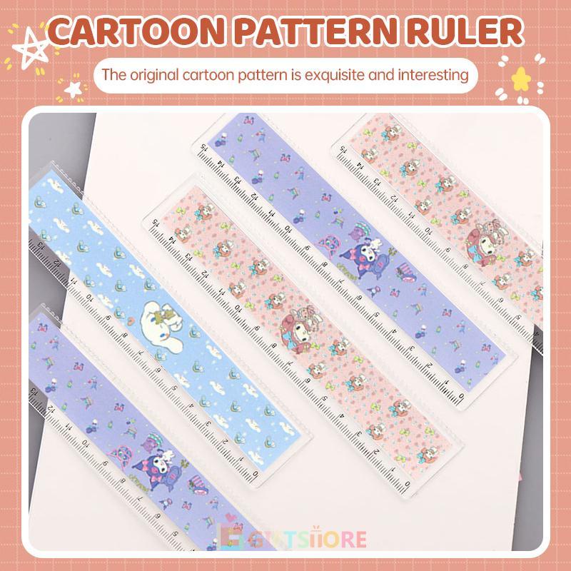 

✨COD Penggaarise Sanrio 15cm Kuromi Melody Moroll Cinamoroll Cinammon Roll Lucu Viral Cute Kawaii Ruler Alat Tulis Sekolah Alat Tulis Anak kreatif Korean Aesthetic-GS