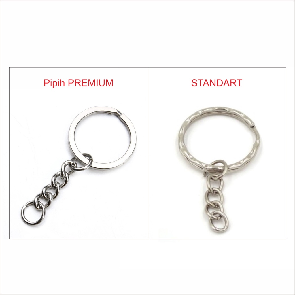 grosir Ring gantungan kunci Uk 2,5 cm bahan tebal - Ring ganci pipih tebal bahan bagus